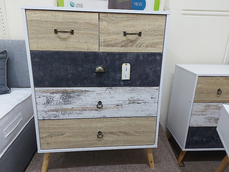 Nordic 3 & 2 chest of drawers