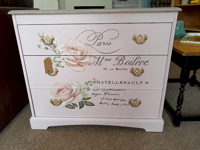 Painted chest drawers