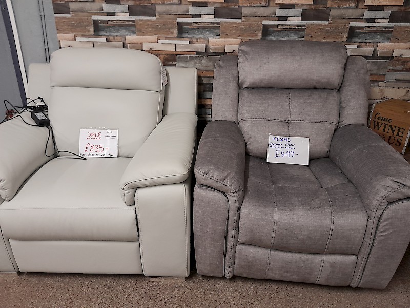 Recliner chairs - new