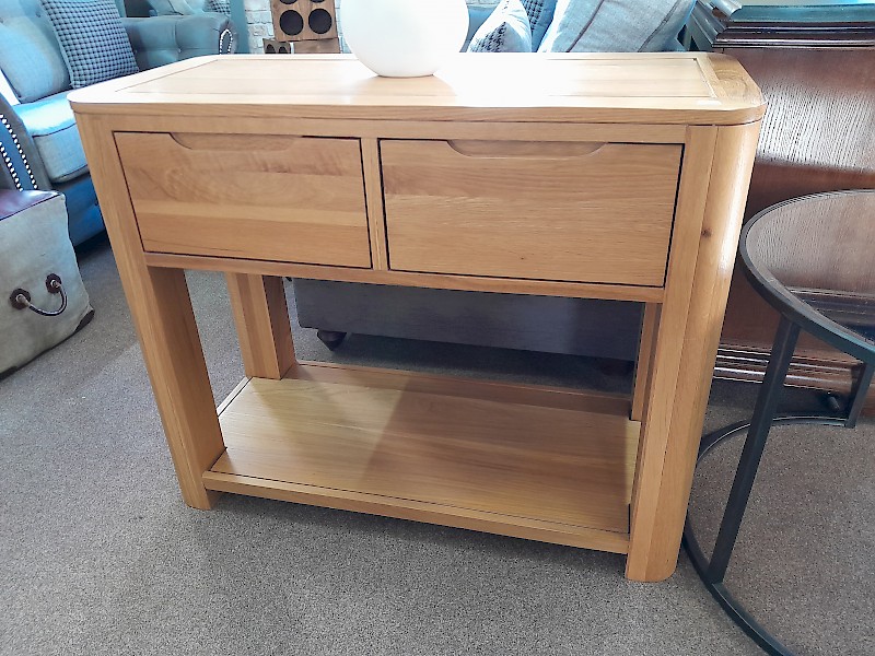 Two drawer console table