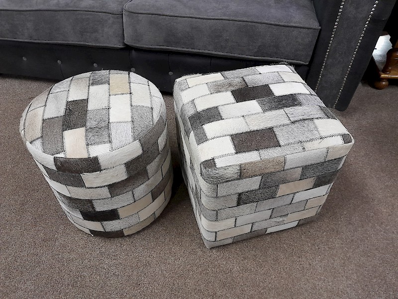 Patchwork footstools