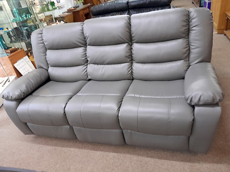 Grey recliner sofa