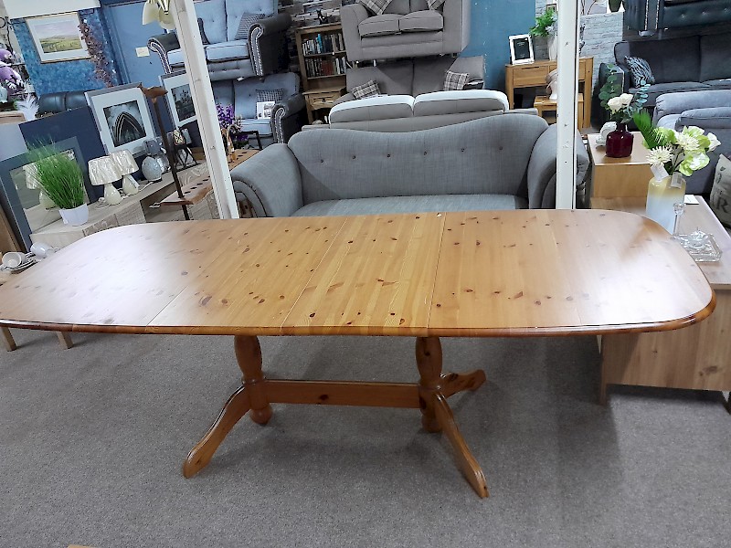 Large extending dining table
