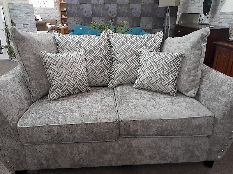 Silver 3 and 2 sofas