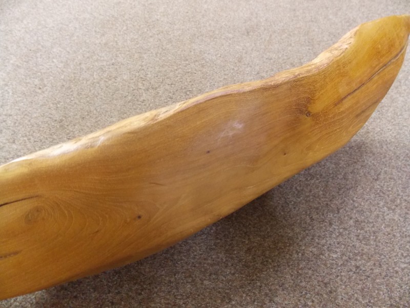 Rustic Decorative Long Wooden Bowl Ideal For Display, Storage, etc