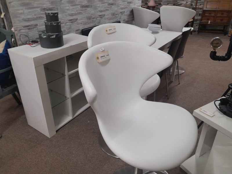 White bar chairs