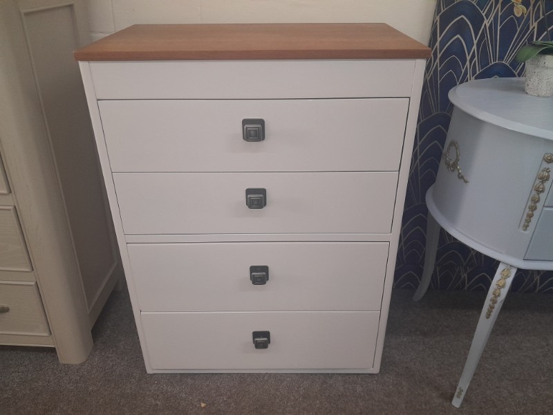 Four drawer flip top chest drawers