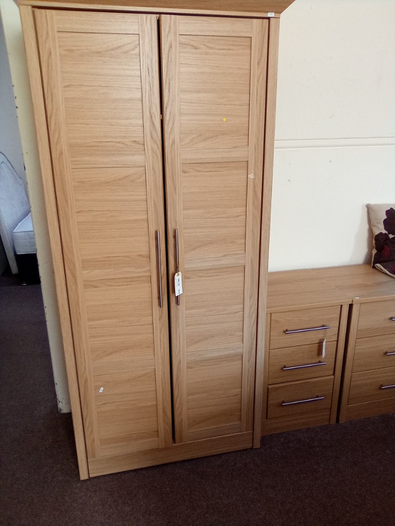 2 Door Robe in Oak Finish
