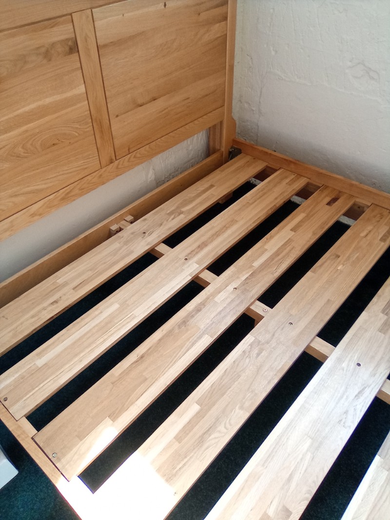 Double Bed Frame in Solid Oak