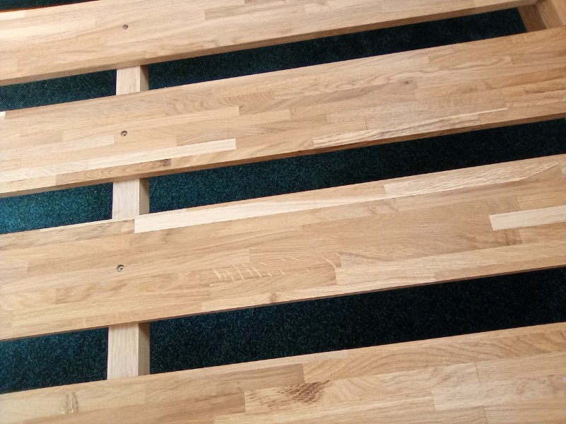 Double Bed Frame in Solid Oak